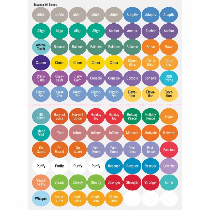 dōTERRA Essential Oil Blends Stickers
