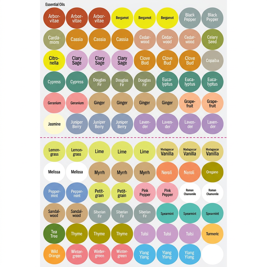 dōTERRA Single Essential Oil Cap Stickers